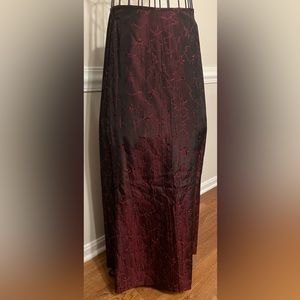 Long Skirt Vintage GIANNI Floor Length Maxi Skirt Satin Taffeta Vintage sz 6